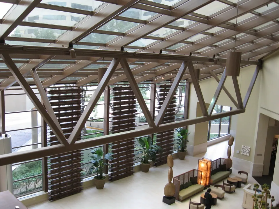 CKC architectural woodwork in a finished commercial interior.